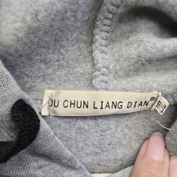 Chan Laing Dain Pocketless Gray Hoodie Size Medium US-XL On Hoodie Tag(A13) - Picture 5 of 11